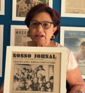 Vovó Marta: “Eu faço parte da história do Nosso Jornal”.