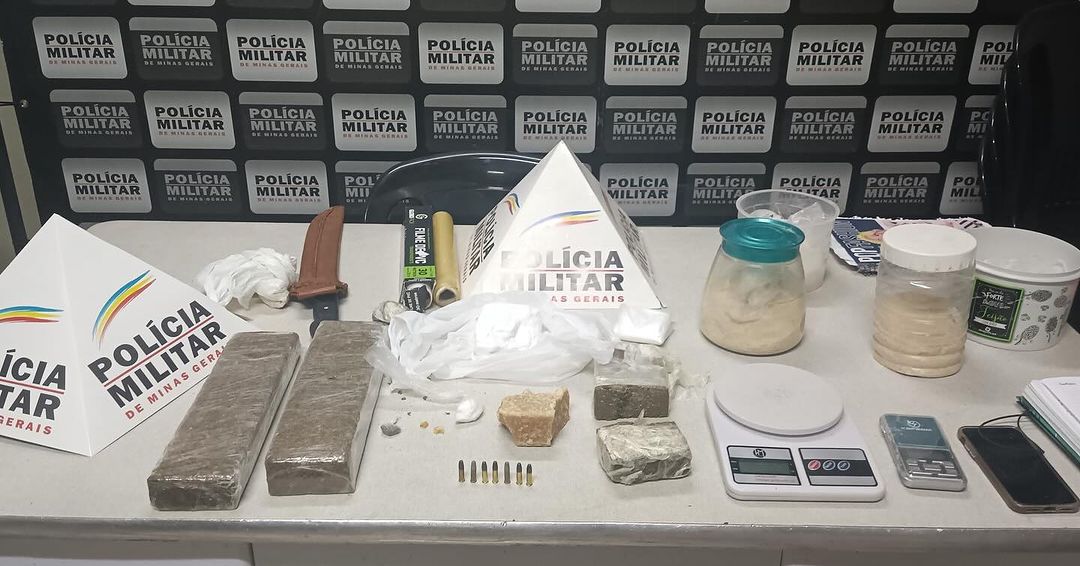 Polícia Militar deflagra Operação em Abaeté e prende traficante com grande quantidade de drogas