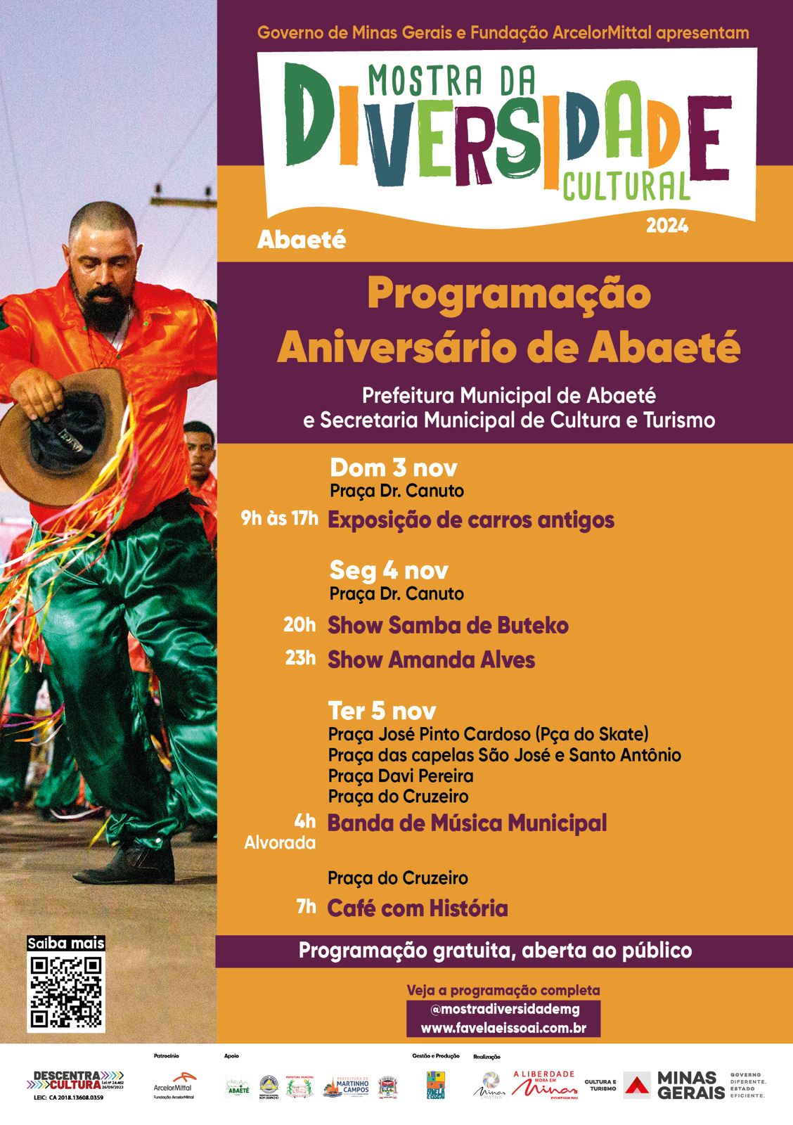 Aniversário de Abaeté: Confira a programação das festividades