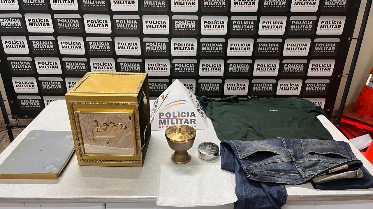 Polícia Militar e Civil prendem autor de furto e recuperam objeto religioso em Abaeté
