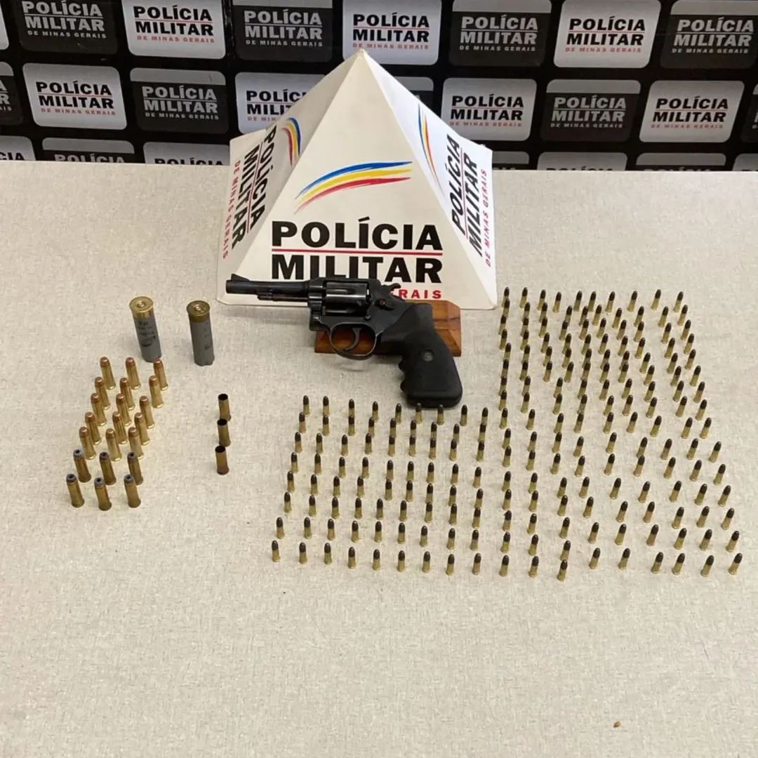 Polícia Militar apreende arma e munições em fazenda de Abaeté
